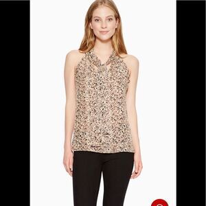 Parker Silk Blend Allie Leopard Print Top
